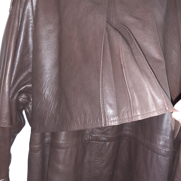 Creations De Cuir Andre Leather Driving Jacket w/Shearling Collar - Picture 5 of 9